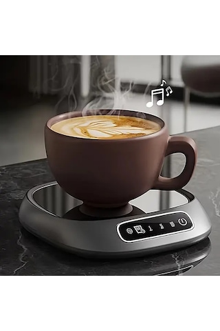 Willowhaven Beyaz Usb Kahve Fincanı Isıtıcı Pedi, 3 Sıcaklık Ayarı, Ev Ofis Ve  İçin