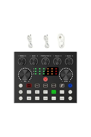 Lgt240 Filtreli Condenser Mikrofon V8s Live Plus Ses Kartı Ve Standlı Set