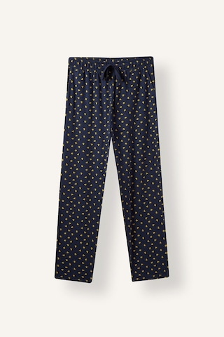 Defacto %100 Pamuk Desenli Regular Fit Düz Paça Pijama Altı I8257ax26aunv135 Lacivert-nv135