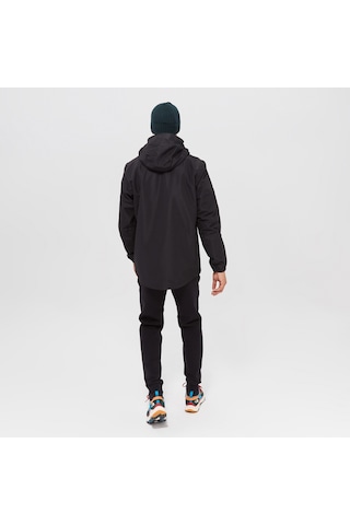 Jack Wolfskin Stormy Point 2l Erkek Siyah Su Geçirmez Mont Düz 1111142 Siyah