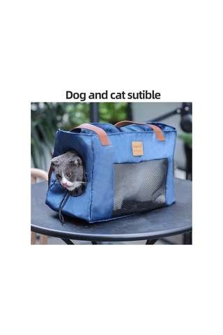 Qingmipy Taşınabilir Kedi Köpek Taşıma Çantası - Nefes Alabilir, Dayanıklı, Büyük Kapasiteli