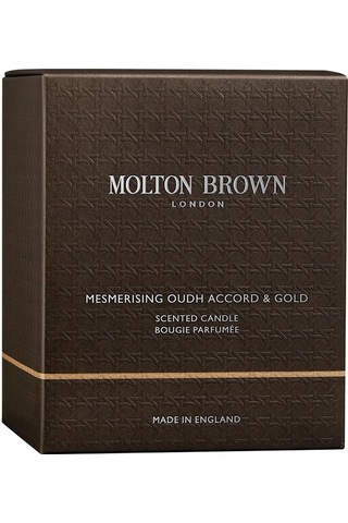 Mesmerising Oudh Accord Ve Gold Molten Brown Oudh Duftkerze Sıcak Zimt Ve Elemi Aroması Beyaz