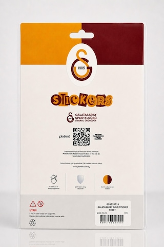 X Dekomus Lisanslı Galatasaray "fark Var" Sticker Sheet Altın