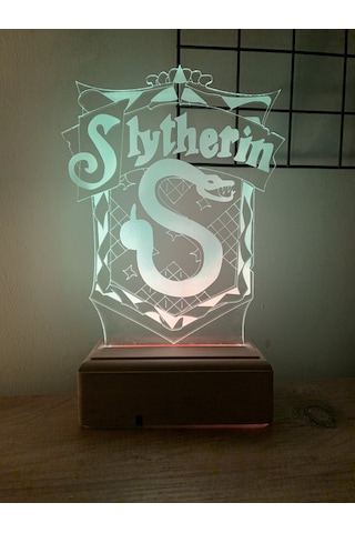 Slytherin Harry Potter 16 Renk Gece Lambası