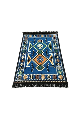Shark Anadolu Kilim Mavi Renkli