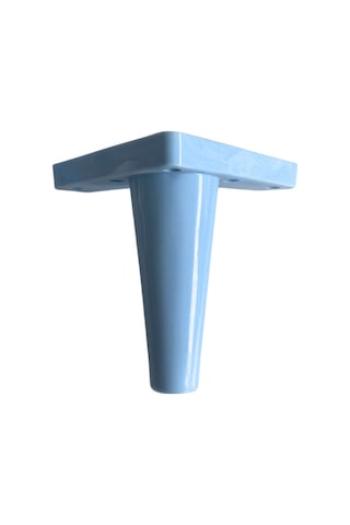Rüzgar Plastik 14cm Ayak Mobilya Masa Ve Dolap Ayağı 14cm Mavi 4 Adet Mavi