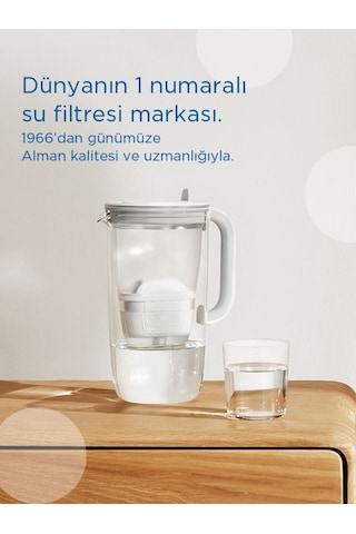BRITA Filtreli Cam Su Arıtma Sürahisi 1x Maxtra Pro All-In-1 - Açık Mavi 2,5 lt