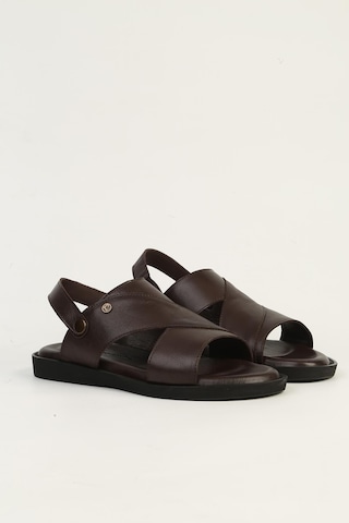 Pierre Cardin Hakiki Deri Kahve Erkek Sandalet Pc-7315 Kahverengi