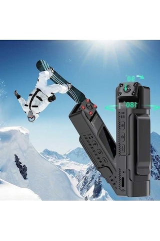 Ulzyvf Yüksek Netlikli Wifi Modüllü Taşınabilir Siyah Aksiyon Kamerası - Siyah Siyah