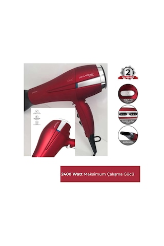 Awox Watson Saç Kurutma Makinesi Kırmızı