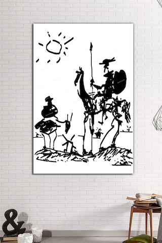 Pablo Picasso Don Kişot Don Quixote Kanvas Tablo 60 x 90