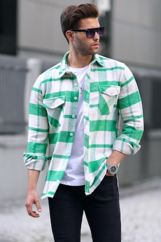 Madmext Yeşil Regular Fit Oduncu Gömlek 4950 Yeşil