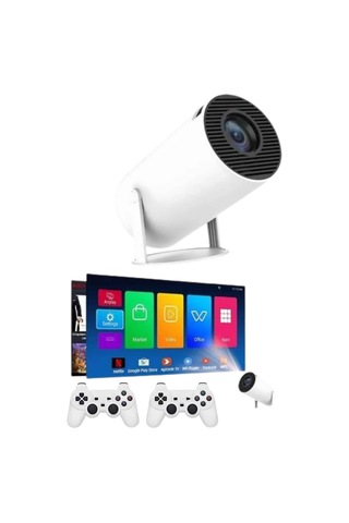 Çift Kollu 4k Destekli Mini Projeksiyon