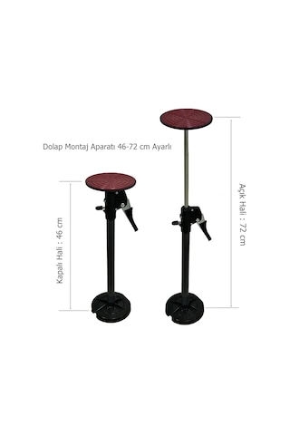 Mobilya Dolap Bağlantı Aparatı 46-72 cm Ayarlı