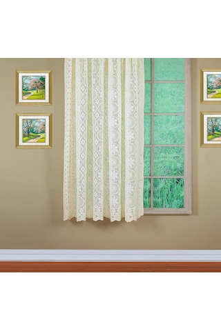 Today&apos S Curtain Hopewell Premium Dantel Panel 160 Cm, Krem, 58 G X 63 U 50 x 22