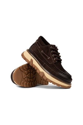 Deery Erkek Kahverengi Nubuk Sneaker - 25550mkhvc01 Kahverengi