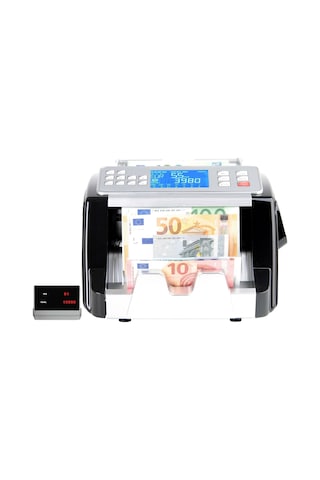 Plus Silver Multi Mix Karışık Para Sayma Makinesi Ve Sahte Yakalama - TL Ve Euro Karışık - Usd Adet Sayım - Müşteri Ekranı