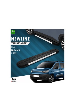 S-dizayn Fiat Doblo 3 Newline Aluminyum Yan Basamak 203 Cm 2023 Üzeri