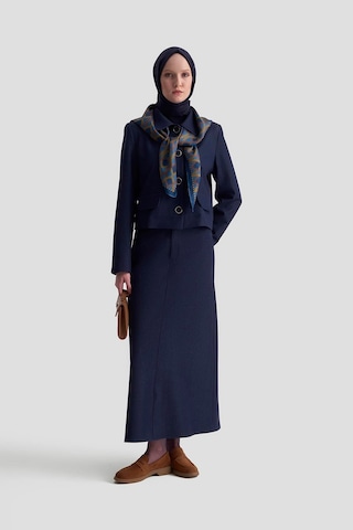 Armine Blazer Ceketli Tencel Takım 25kd1706 Lacivert Lacivert