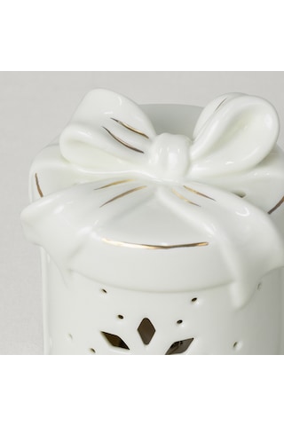 Linens Gift Roller 9x8x11 Cm Ledli Dekor Ekru
