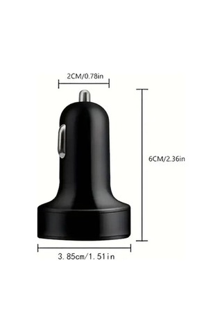 6 Portlu Hızlı Araç Şarj Cihazı 4 Usb + 2 Type-c Çıkışlı Dijital Göstergeli Oto Şarjı Standart