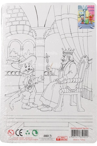 36 Parça Çocuk Puzzle + Boyama Masal Kahramanları Kral
