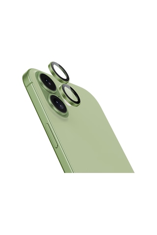 Apple Uyumlu iPhone 17 Benks Glass Warrior Cam Kamera Lens Koruyucu Açık Yeşil