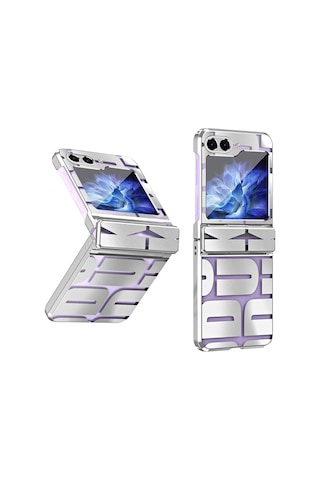 Samsung Galaxy Uyumlu Z Flip5 5g Kılıf Galvanik Pc Telefon Kılıfı İçin