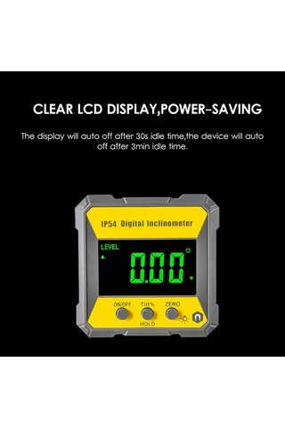 Tongxida Dijital Eğim Ölçer - 4x90 Açı Ölçümü, Mıknatıslı, Ip54 Su Geçirmez