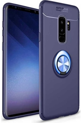 Samsung Galaxy Uyumlu S9 Plus Kilif Yüzüklü Tam Korumali Silikon Kapak 417336765