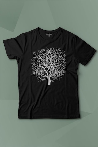 Kendim Seçtim Ağaç Perisi Dalları Çizim Baskılı Tişört Çocuk T-shirt 001