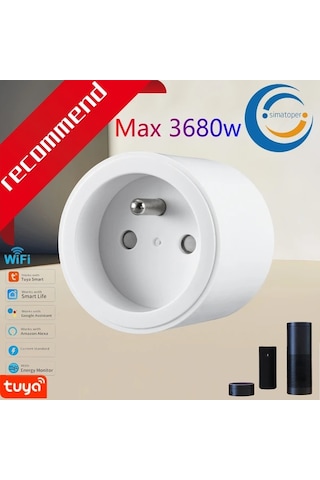 Motion003 1 Adet Düzenleyici Akıllı Wifi Soketi Mini Tuya Uygulama Alexa Google Home Ses Kon