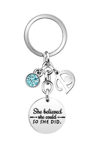 "yapabileceğine İnandı Ve Başardı" Anahtarlıkları. Kadınlar, Kızlar, En Yakın Arkadaşlar, Üniversite Mezuniyetleri, Doğum Günleri Ve Noel İçin Teşvik Edici Anahtarlıklar.