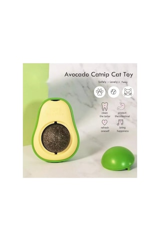 Avokado Tasarımlı Kedi Yalama Topu 5 Li Set