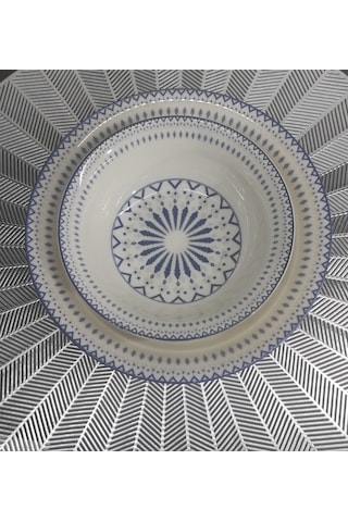 Güral Porselen Diji 6 Kişilik 12 Parça Tabak Set Tabakvekase