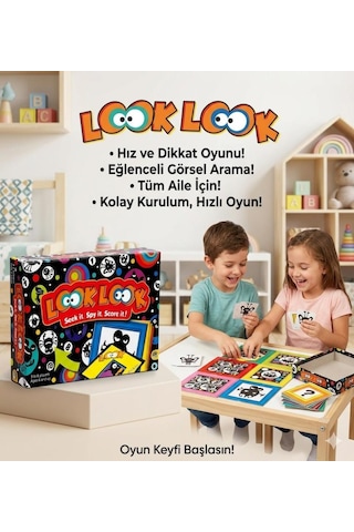 Ailenin Yeni Favorisi: Look Look Eğitici Kutu Oyunu Hızını Konuştur