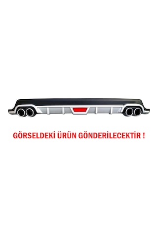 Hyundai Getz Difüzör Arka Tampon Eki 4 Egzoz Çıkışlı Gri
