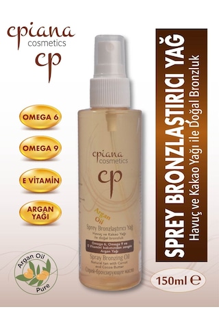 Cpiana Sprey Bronzlaştırıcı Argan Yağlı 150 Ml