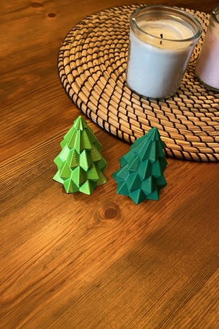 Kazanova Design Yılbaşı Çam Ağacı Masaüstü Süs 8 Cm Yeşil 2'li Set Dekoratif Hediyelik Diğer