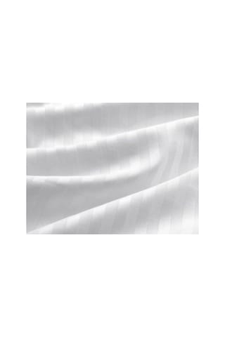 Çizgili Saten Nevresim Takımı, Çift Kişilik, 200x220 Cm Ab Siyah Kedi