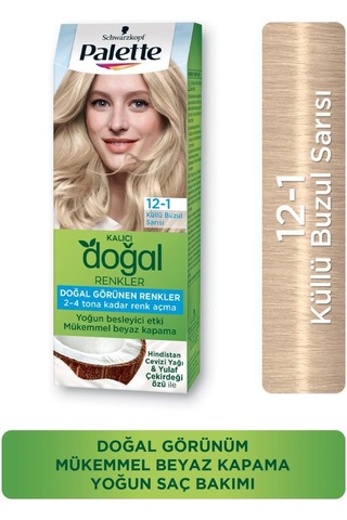 Palette Kalıcı Doğal Renkler Saç Boyası 12 - 1 Küllü Buzul Sarısı X