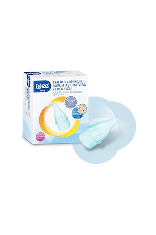 Wee Baby 163 Burun Aspiratörü Yedek Ucu 2 x 10'lu Mavi