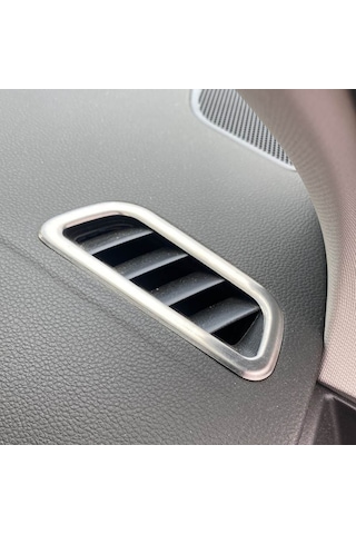 Renault Megane Havalandırma Çerçevesi Üst Konsol - Krom Taşlı 2 Parça Hb/sd 2016+
