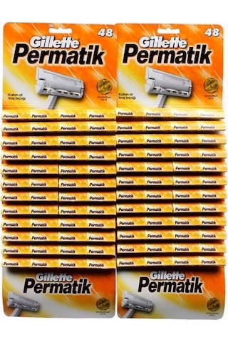 Gillette Permatik Kartela 2 x 48'li