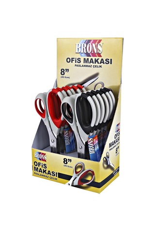 Brons Büro Makası Paslanmaz Çelik 20.5 Cm Br-705