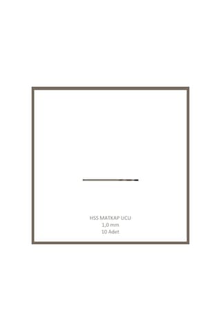 Hss Matkap Ucu 1 Mm, Metal, Ahşap, Plastik İçin 10 Adet