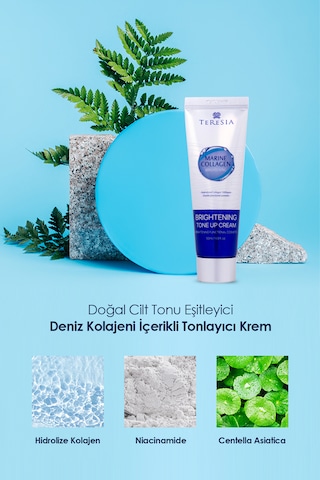 Lekeli Ciltler Için Kolajen Içerikli Tone-up Beyazlatıcı Krem 50ml