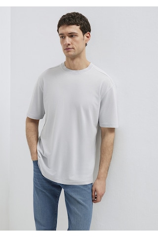 Mavi - Soft-premium Açık Mavi Tencel Liyosel Karışımlı Tişört 0613468-70802 Açık Mavi