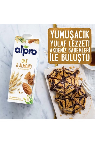 Alpro Yulaf & Badem İçeceği 4 x 1 L