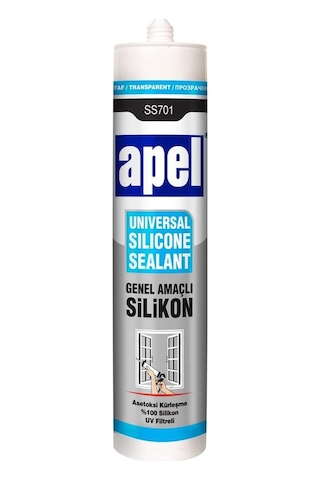 30 Adet Apel Genel Amaçlı Silikon Şeffaf 250 Ml